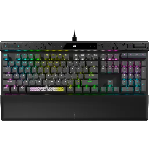 K70 MAX RGB Magnetic-Mechanical Gaming Keyboard - Adjustable CORSAIR MGX Switches - Steel Grey