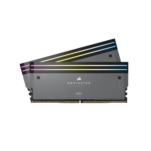 CORSAIR DOMINATOR® TITANIUM First Edition 64GB (2x32GB) DDR5 DRAM 6000MT/s CL30 AMD EXPO Memory Kit - Grey
