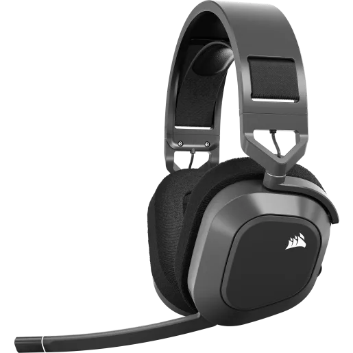 CORSAIR HS80 MAX WIRELESS Gaming Headset, Steel Gray