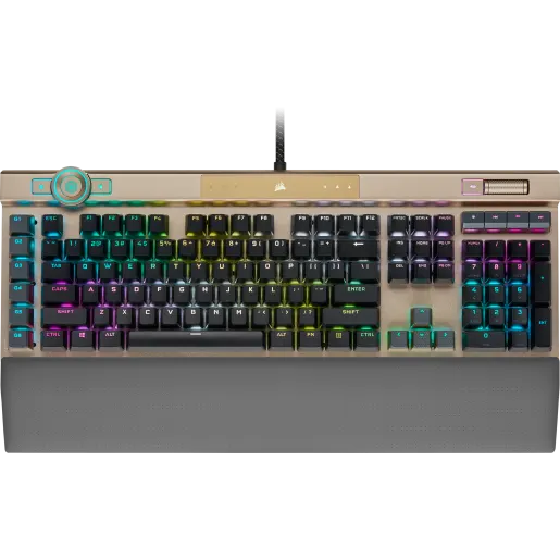 CORSAIR K100 RGB Optical-Mechanical Gaming Keyboard - Midnight Gold