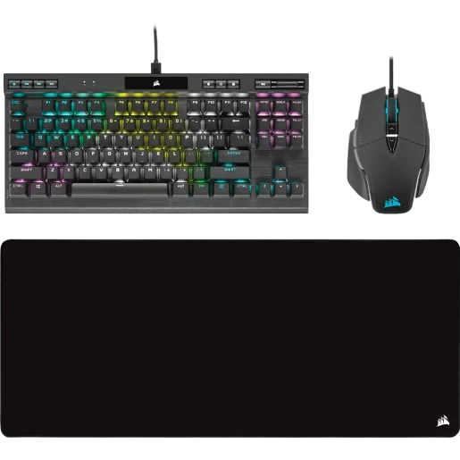 CORSAIR K70 TKL Keyboard + M65 WIRED Mouse + MM350 PRO Mouse Pad
