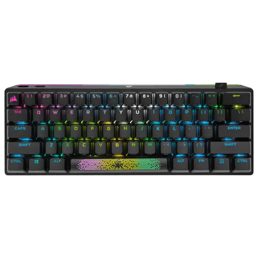 CORSAIR K70 PRO MINI WIRELESS 60% Mechanical CHERRY MX Red Switch Keyboard with RGB Backlighting - Black