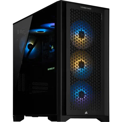CORSAIR VENGEANCE a7300 Gaming PC: AMD Ryzen 9 7900X, NVIDIA RTX 4090, 64GB DDR5 5600 MTs Memory, 2TB NVMe SSD