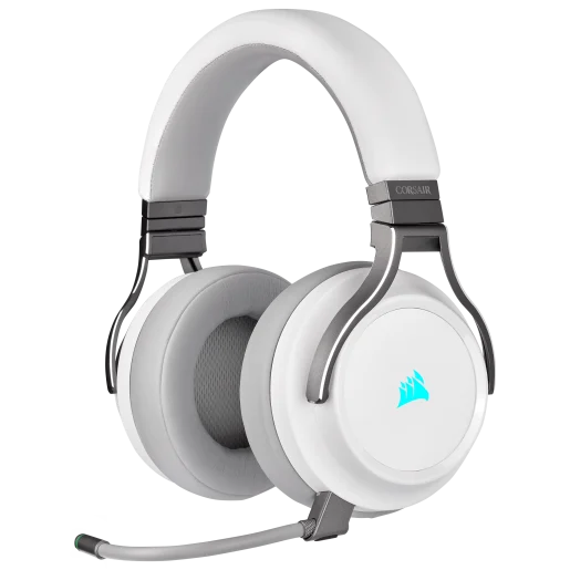 CORSAIR VIRTUOSO RGB WIRELESS High-Fidelity Gaming Headset - White