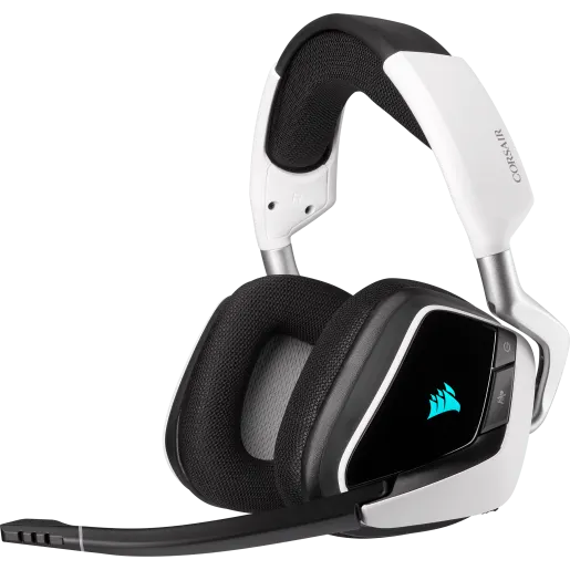 CORSAIR VOID RGB ELITE Wireless Premium Gaming Headset with 7.1 Surround Sound - White