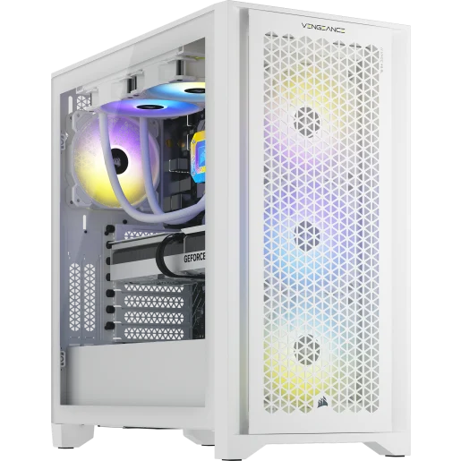 CORSAIR VENGEANCE FROST EDITION i7400 Gaming PC: Intel Core i9-13900K, NVIDIA RTX 4080, 32GB DDR5 5600 MTs Memory, 2TB NVME SSD