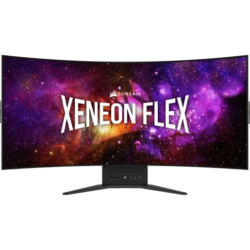 CORSAIR XENEON FLEX 45WQHD240 45-Inch Bendable Gaming Monitor, 3440 x 1440, 240Hz, 0.03ms GtG, HDR with 1000nit Peak Brightness, 1.5M:1 Contrast Ratio, 1.07 Billion Colors