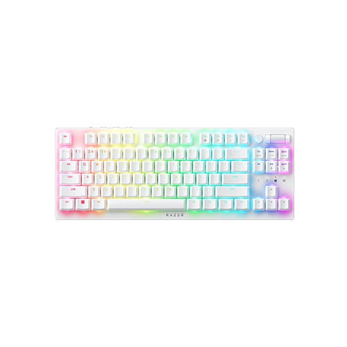 Razer DeathStalker V2 Pro Tenkeyless - Wireless Low Profile Optical Gaming Keyboard - White Edition