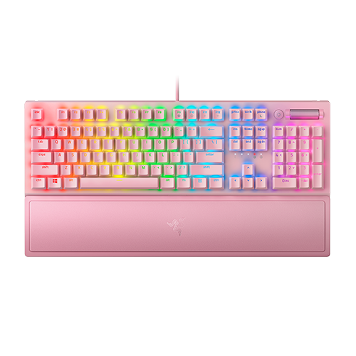Razer BlackWidow V3 Mechanical Gaming Keyboard - Green Switch (Tactile & Clicky) - US Layout - Quartz