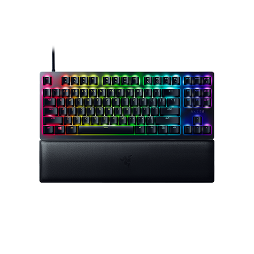 Razer Huntsman V2 Tenkeyless - Optical Gaming Keyboard - Doubleshot PBT Keycaps - Sound Dampening Foam - Clicky Purple Switch - US Layout