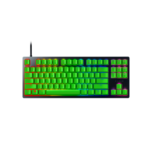 Razer Huntsman Tournament Edition Opto-Mechanical Gaming Keyboard - TKL Tenkeyless - Linear Optical Switch - Green Keycaps - US Layout